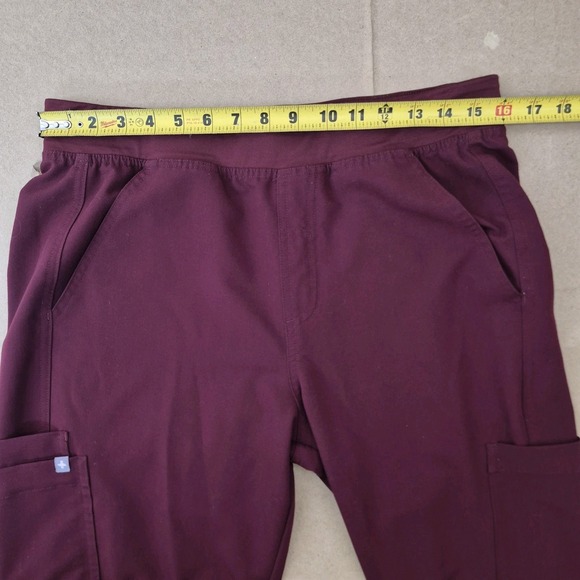 FIGS‎ Axim Cargo Scrub Pants Men's Medium Burgundy / Maroon - Picture 6 of 14